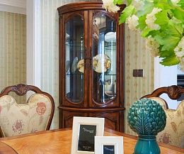 картинка W5423-04 Витрина угловая Gainwell collection магазин Мебели являющийся официальным дистрибьютором в России 