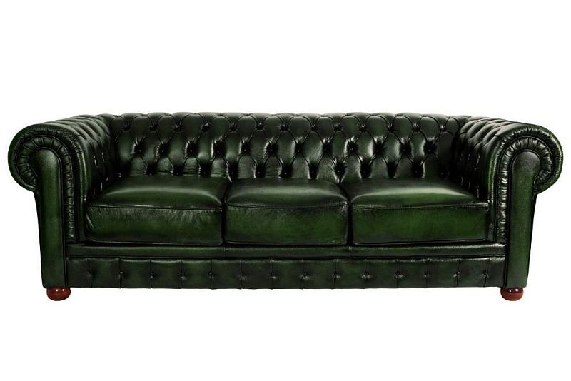 картинка Кожаный диван Chester 09# трехместный от магазина Мебели