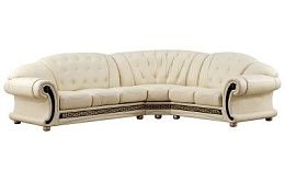 картинка Кожаный угловой диван Versace 17# магазин Мебели являющийся официальным дистрибьютором в России 