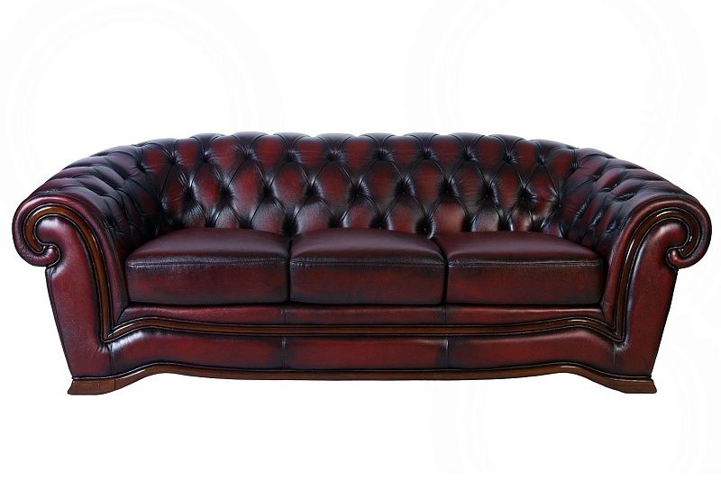 картинка Кожаный диван Charles Chesterfield 10# трехместный от магазина Мебели