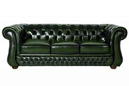 картинка Кожаный диван Karen Chesterfield 09# трехместный магазин Мебели являющийся официальным дистрибьютором в России 