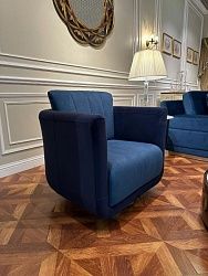 картинка Кресло JS-LC13-2 blue магазин Мебели являющийся официальным дистрибьютором в России 