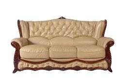картинка Кожаный 3-х местный диван Victoria 86# магазин Мебели являющийся официальным дистрибьютором в России 